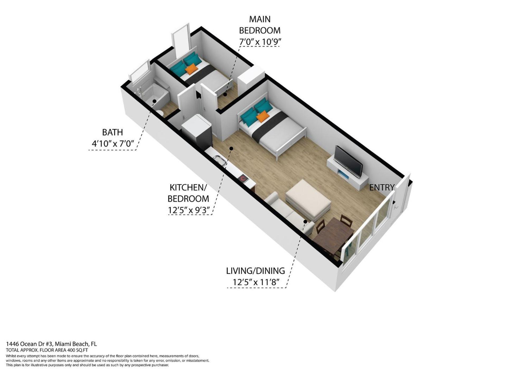 Beachy 1 B/R, W/2 Queen Beds, On Ocean Drive Beach 迈阿密海滩 外观 照片